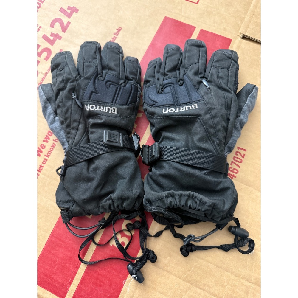Burton Gore-Tex Snowboard Ski Gloves Mens Small Black Waterproof Winter Snow